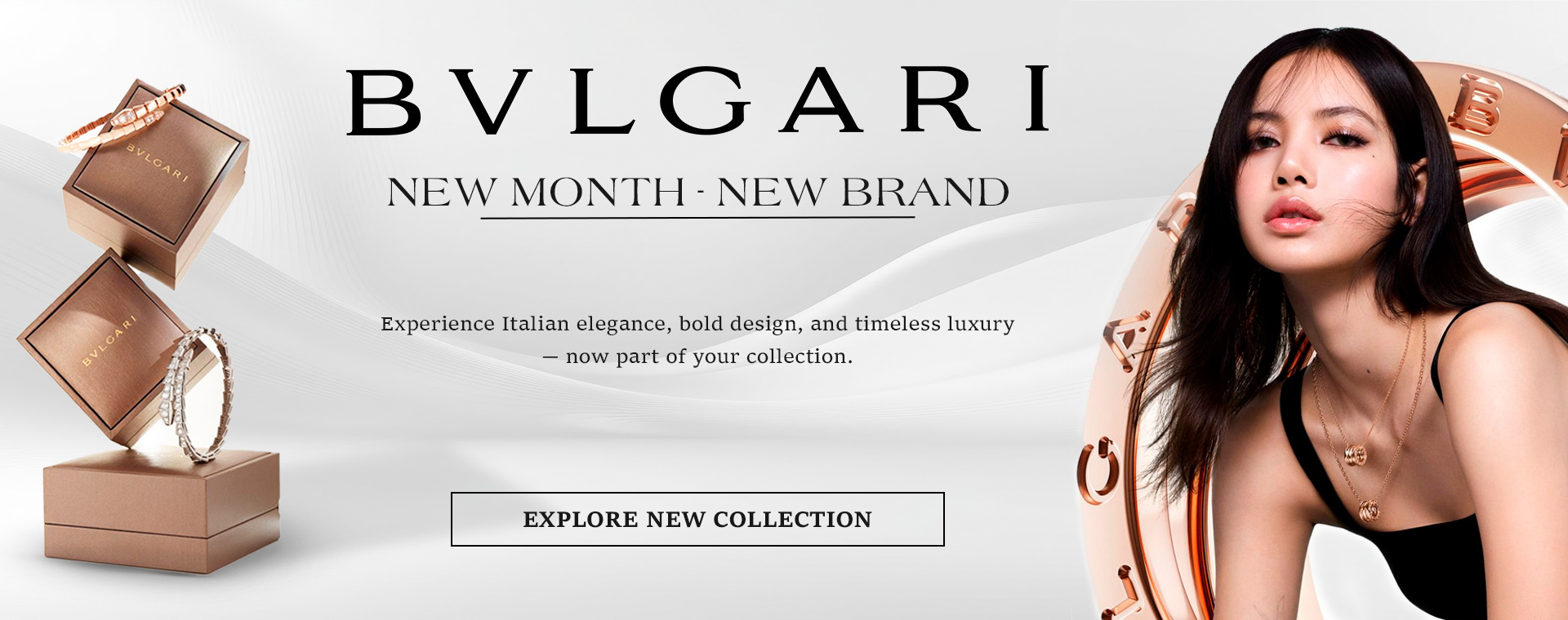 Bvlgari new brand banner
