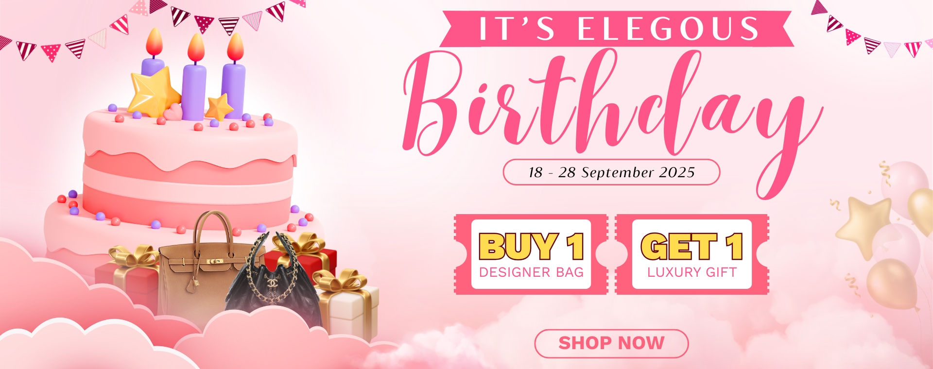 Elegous Birthday banner