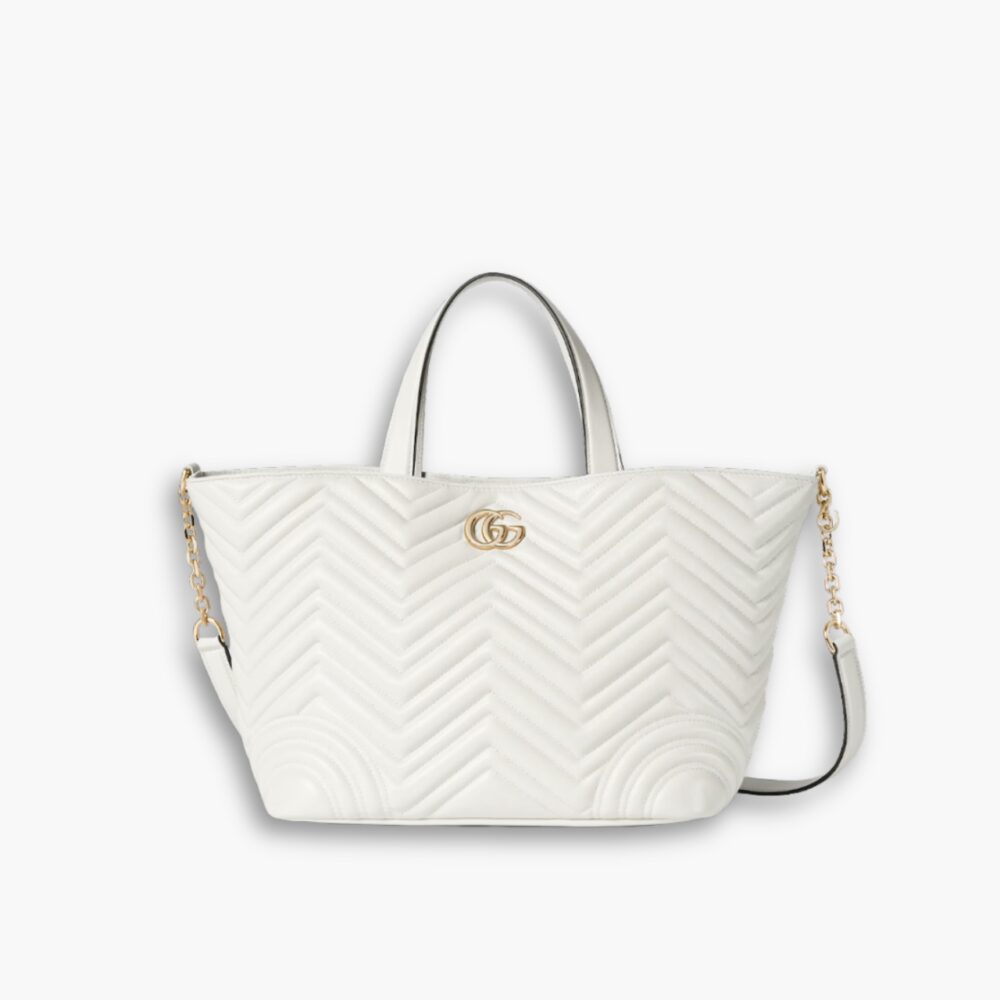 Gucci Betty Small Tote Bag White Matelasse 18Cm ‎847386 AAFA1 9050
