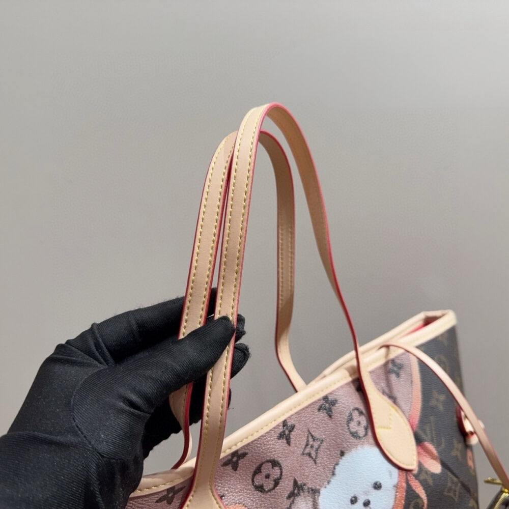 Louis Vuitton Neverfull MM Tote Monogram Canvas With Puppies 31Cm - Image 6