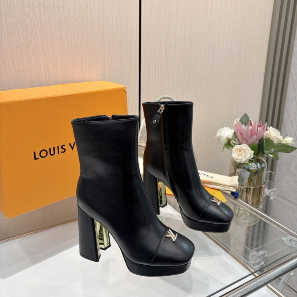 Louis Vuitton Swing Platform Ankle Black 1AICZX - Image 2
