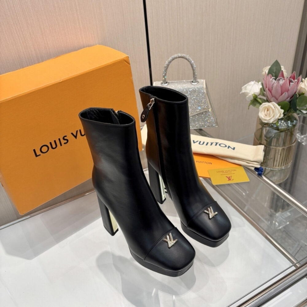 Louis Vuitton Swing Platform Ankle Black 1AICZX - Image 3