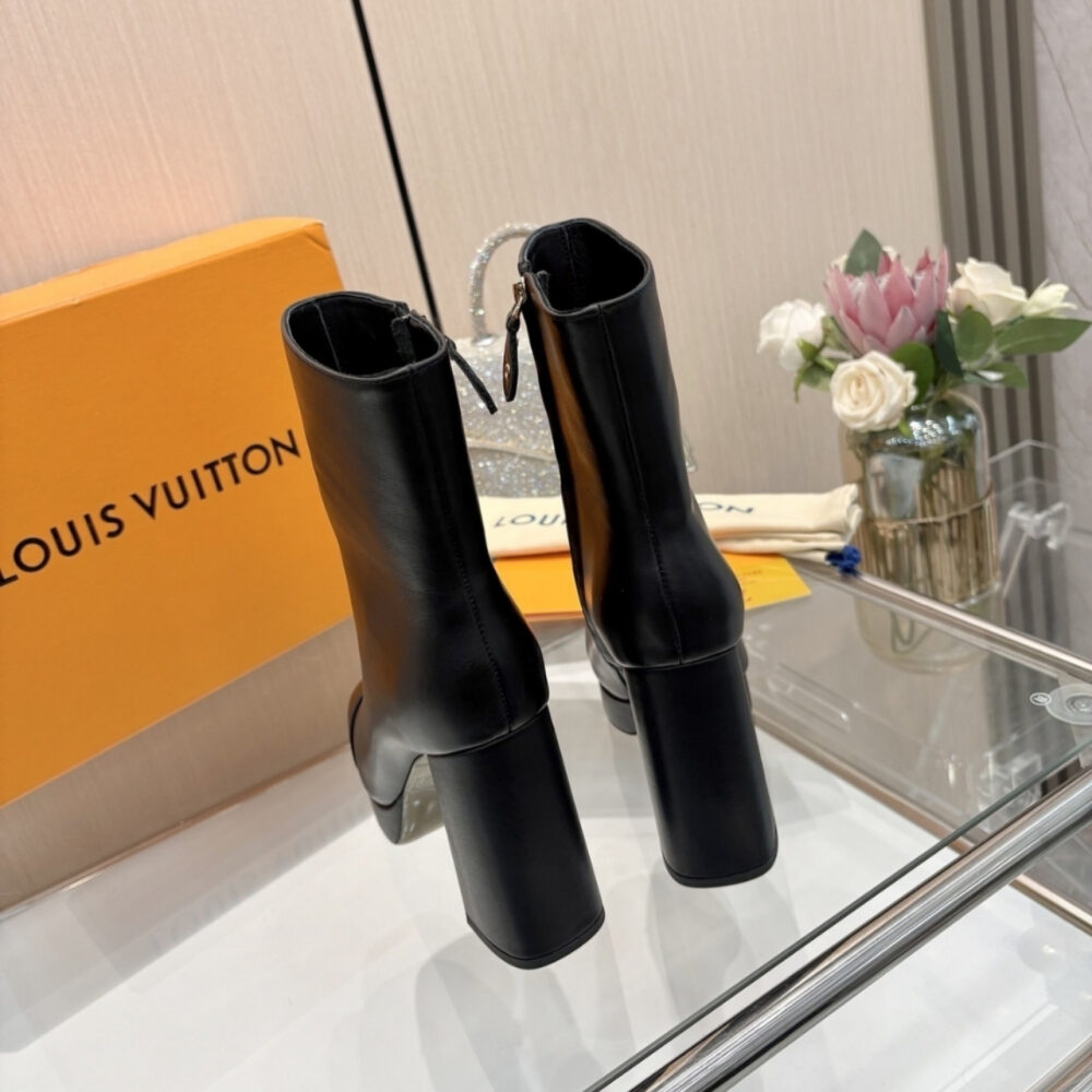 Louis Vuitton Swing Platform Ankle Black 1AICZX - Image 7