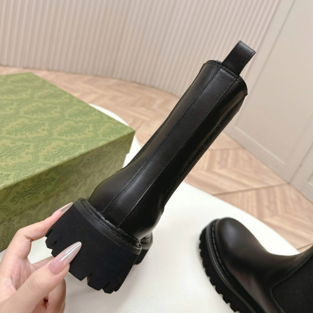 Gucci Chelsea Boot Black 806398 AAD6T 1052 - Image 8
