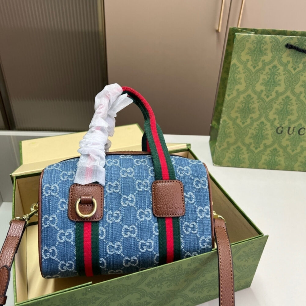 Gucci Mini GG Handbag Blue And White 21Cm 859975 FAFTZ 8661 - Image 2