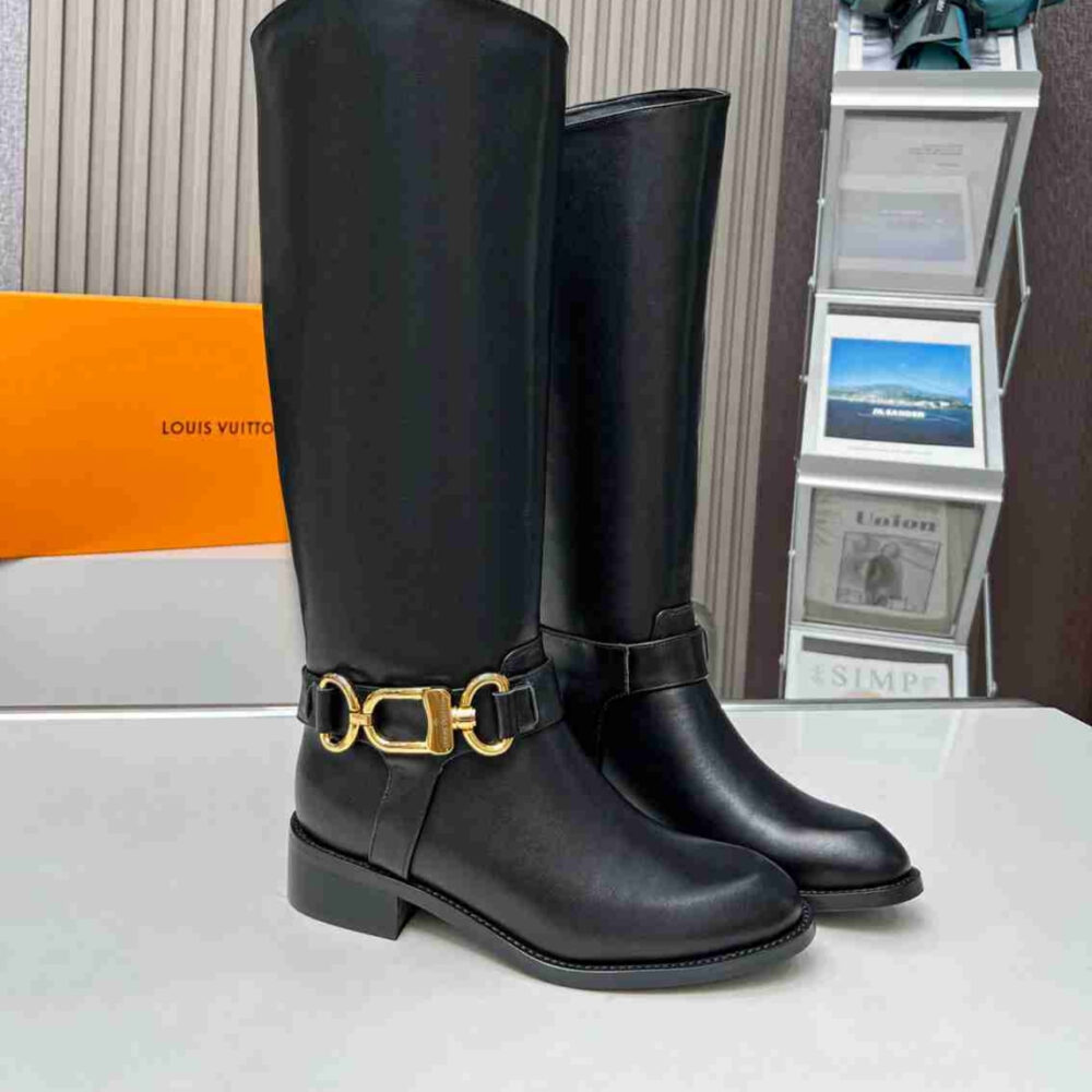 Louis Vuitton Westside Flat High Boot Black 1AC6V8 - Image 2