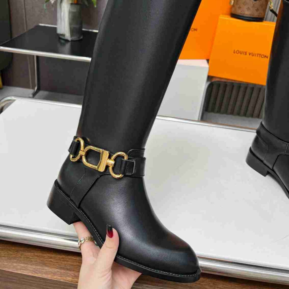Louis Vuitton Westside Flat High Boot Black 1AC6V8 - Image 4