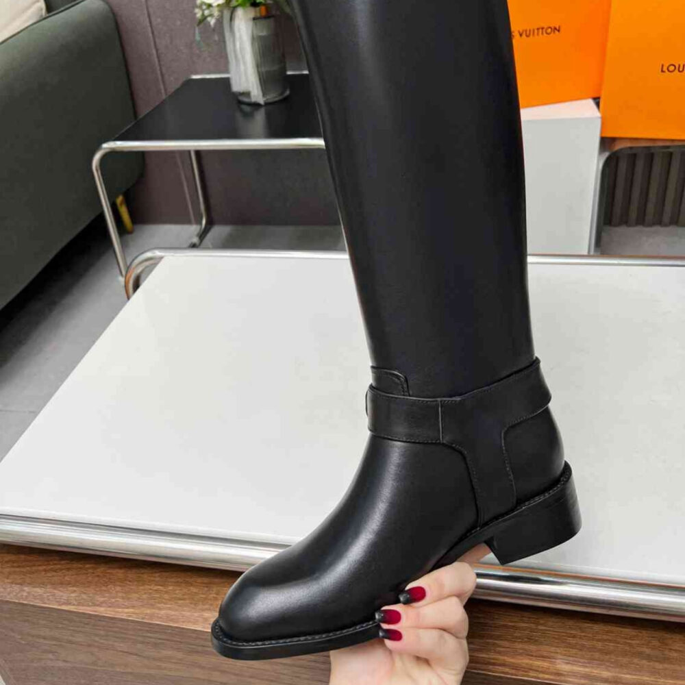 Louis Vuitton Westside Flat High Boot Black 1AC6V8 - Image 6