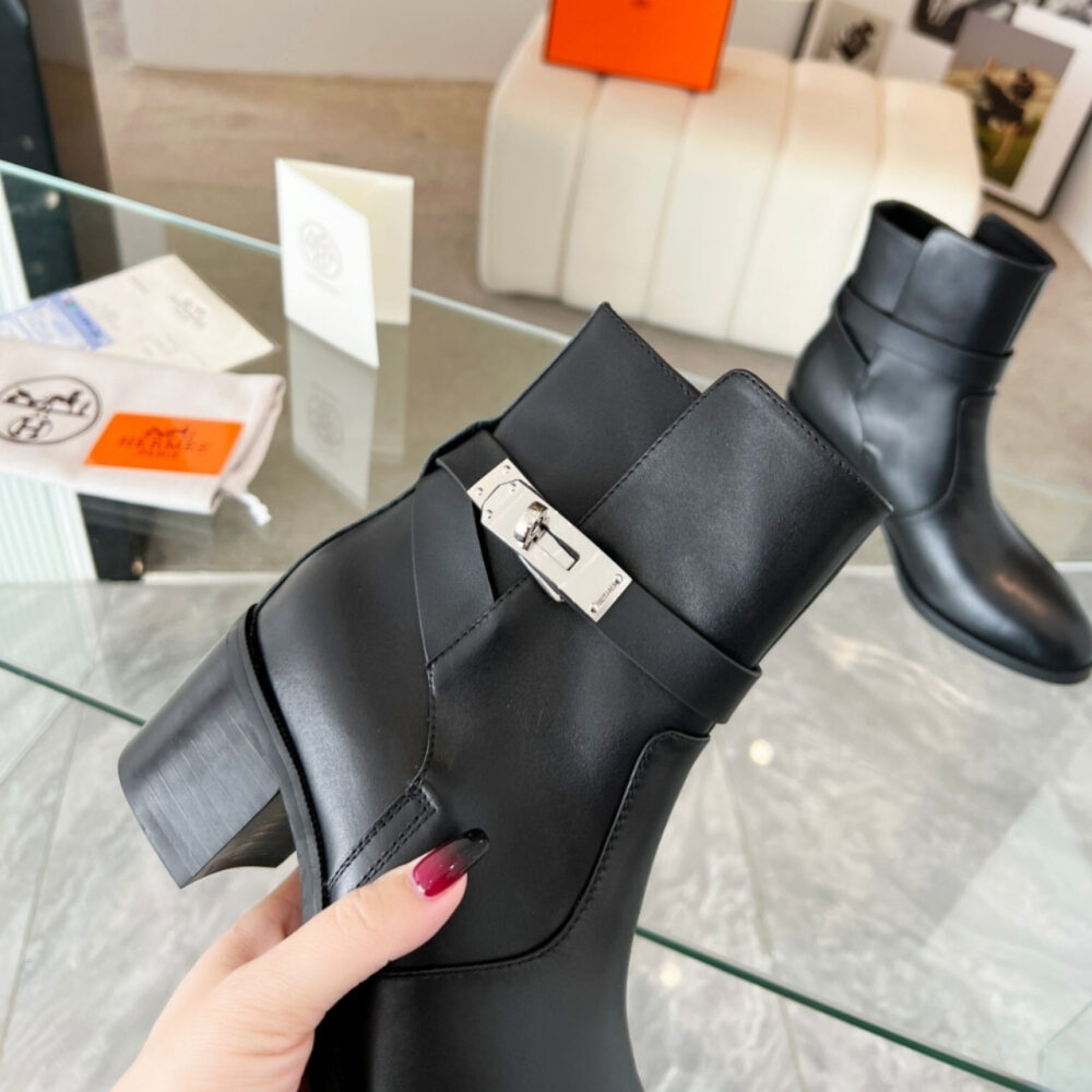 Hermes Frenchie 50 Ankle Boot Black H232128Z 02340 - Image 5