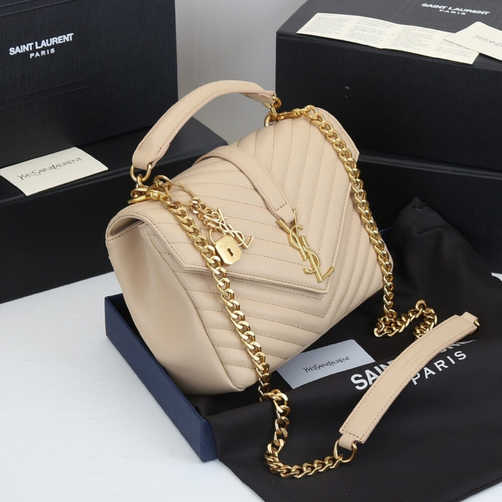 Saint Laurent College Medium Beige 24Cm 600279BRM072721 - Image 3