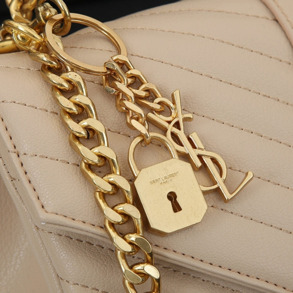 Saint Laurent College Medium Beige 24Cm 600279BRM072721 - Image 4