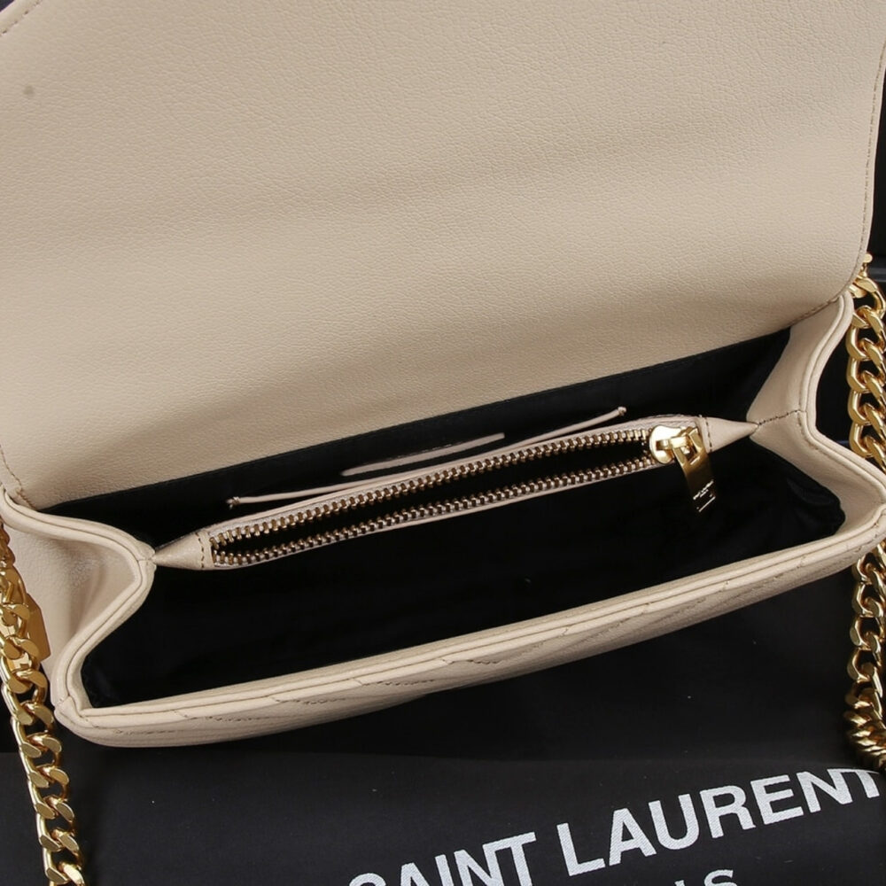 Saint Laurent College Medium Beige 24Cm 600279BRM072721 - Image 7