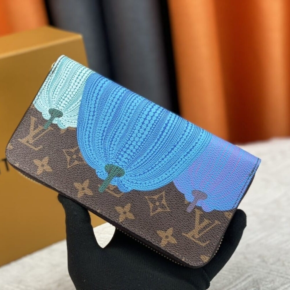Louis Vuitton x Yayoi Kusama Zippy Wallet Pumpkin Print Brown 19Cm M82106 - Image 3