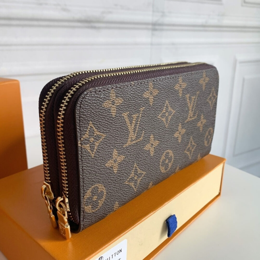 Louis Vuitton Long Double Zippy Wallet Monogram Brown 19Cm - Image 3