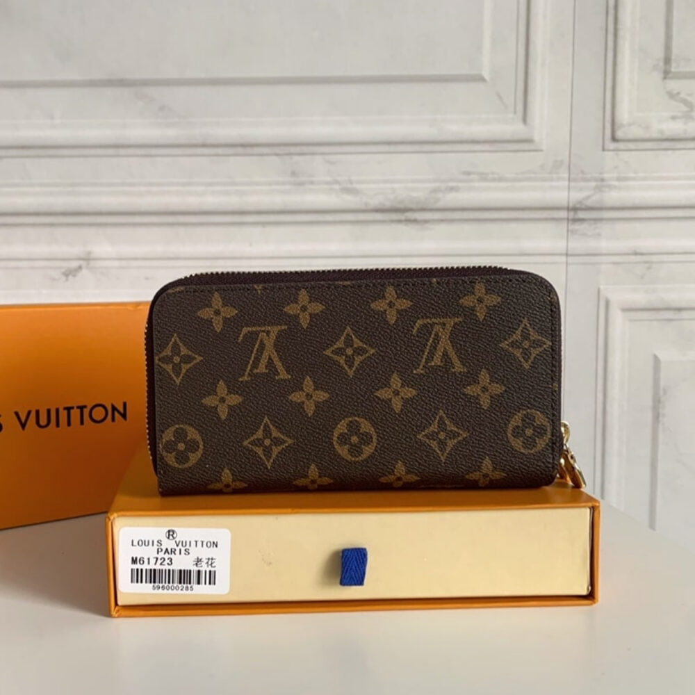 Louis Vuitton Long Double Zippy Wallet Monogram Brown 19Cm - Image 4