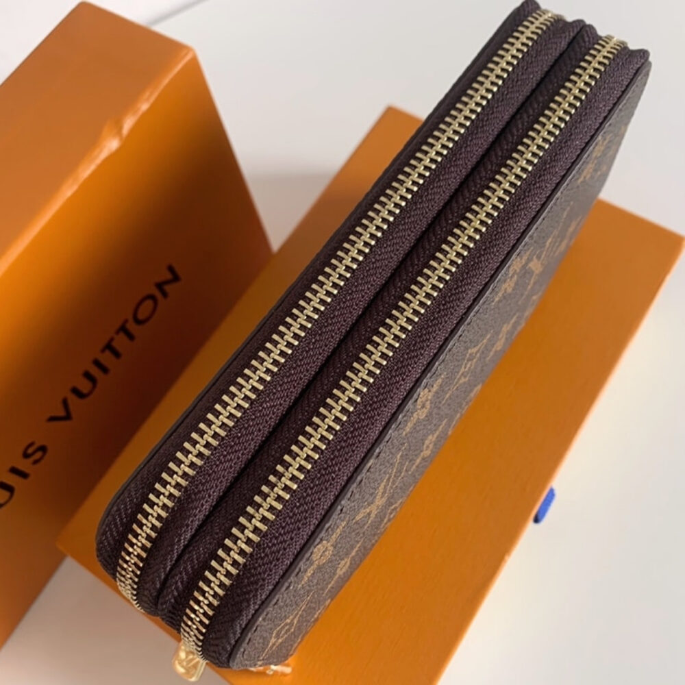Louis Vuitton Long Double Zippy Wallet Monogram Brown 19Cm - Image 5