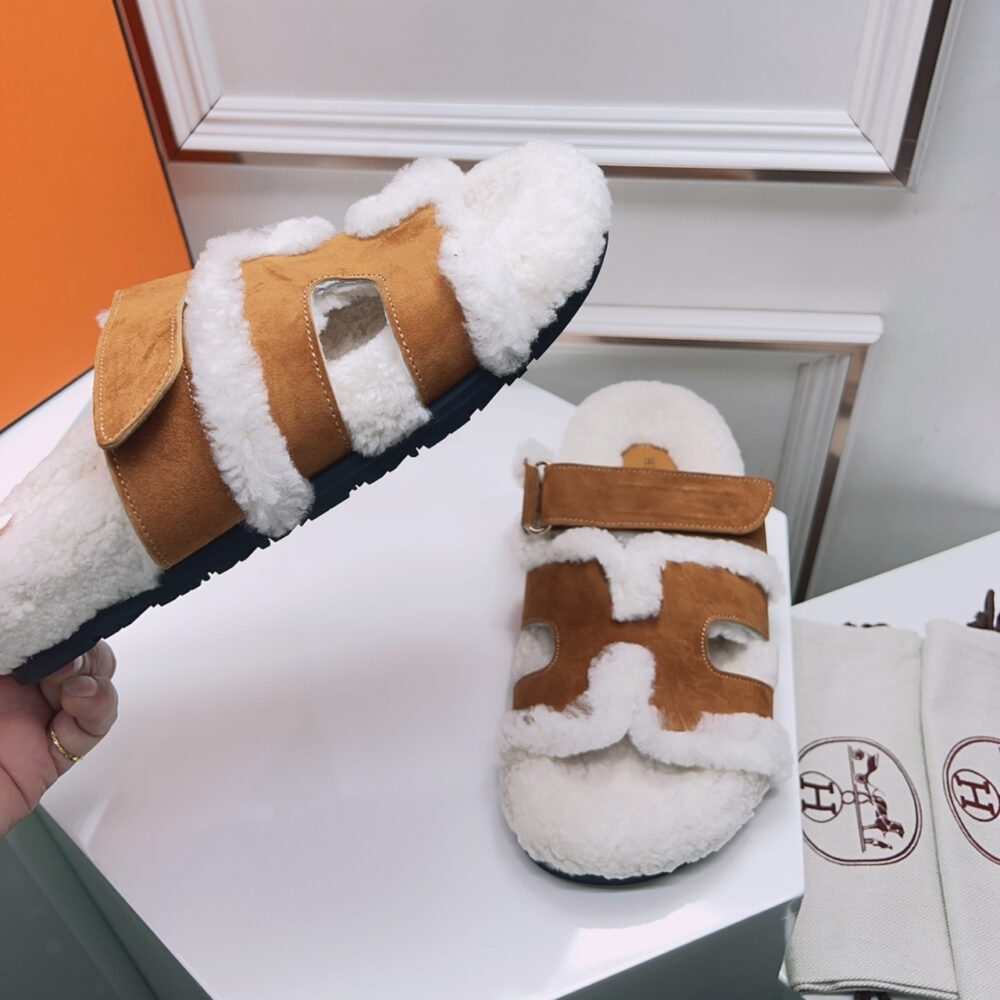 Hermes Chypre Sandal Brown H222195Z A3360 - Image 6
