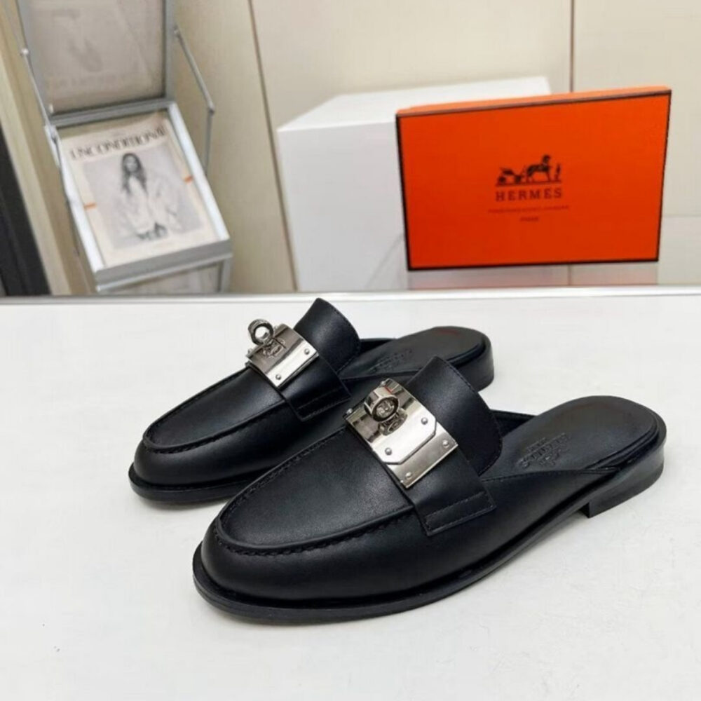 Hermes Lota Mule Black H241159Z 02350 - Image 2