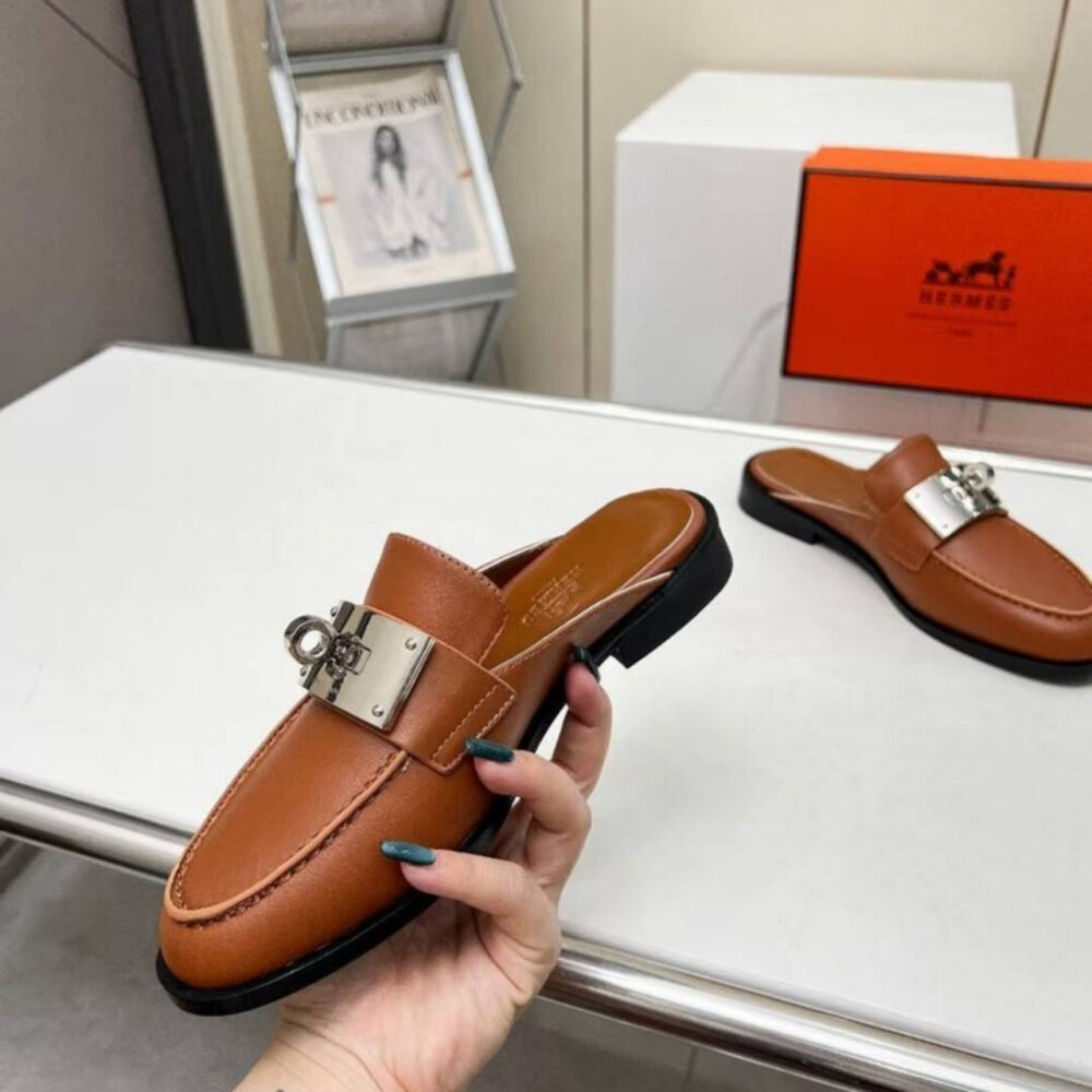 Hermes Lota Mule Brown H241159Z 20360 - Image 7