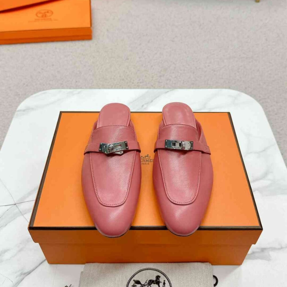 Hermes Oz Mule Rose Aphrodite H211157Z 8H365 - Image 3