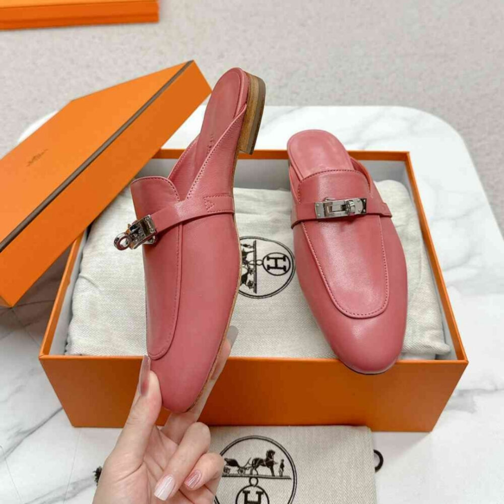 Hermes Oz Mule Rose Aphrodite H211157Z 8H365 - Image 4