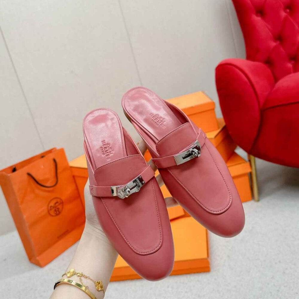 Hermes Oz Mule Rose Aphrodite H211157Z 8H365 - Image 5