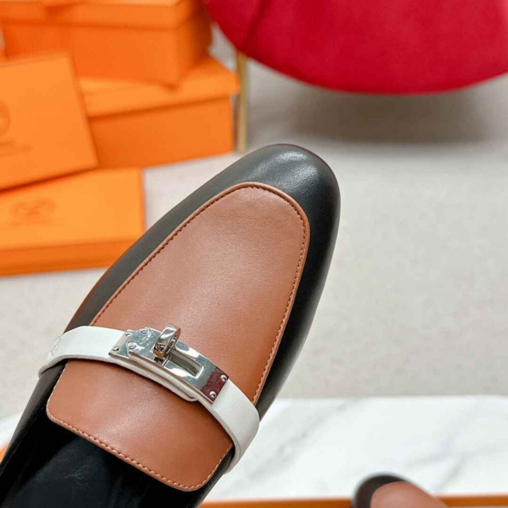 Hermes Oz Mule Multicolore Noir H211157Z 03355 - Image 8