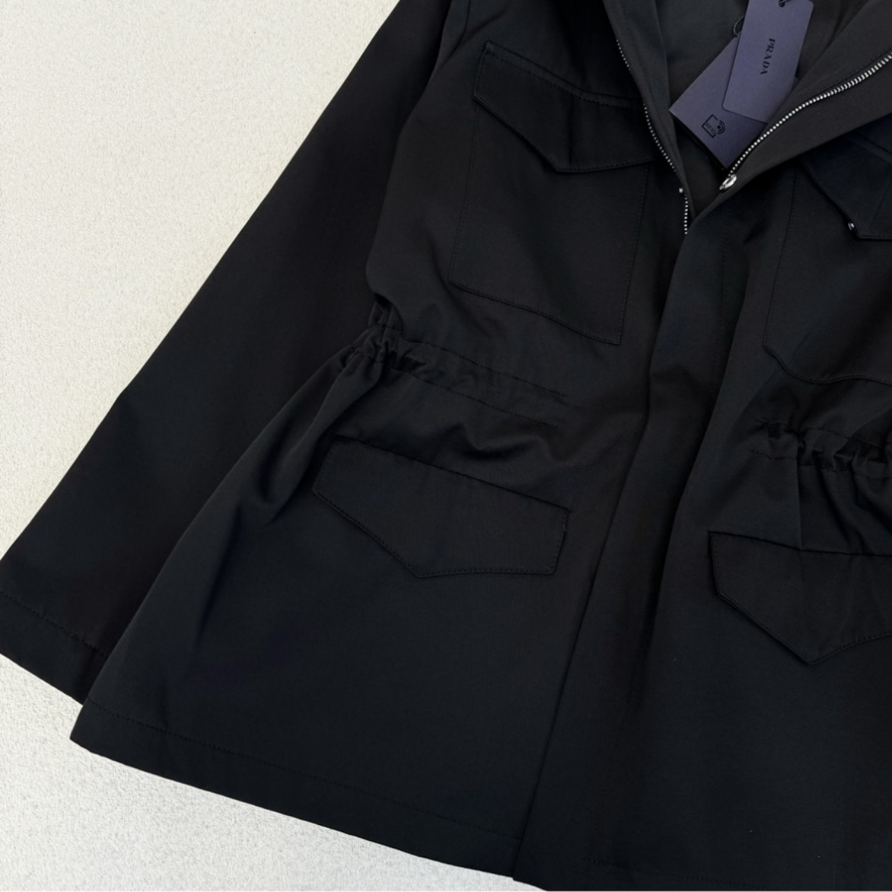 Prada Hooded Windbreaker Black - Image 7