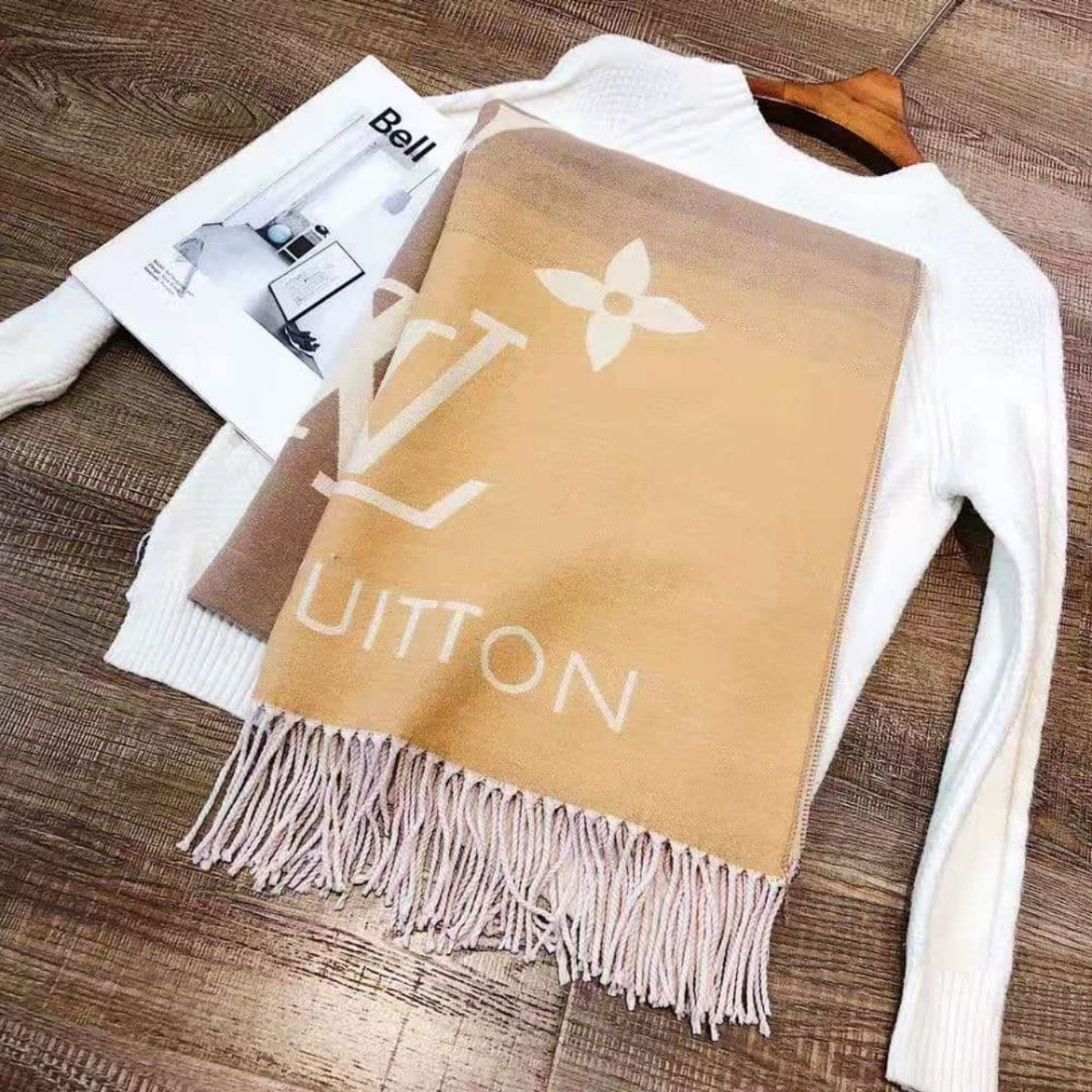 Louis Vuitton Reykjavik Gradient Scarf Brown 190Cm - Image 3