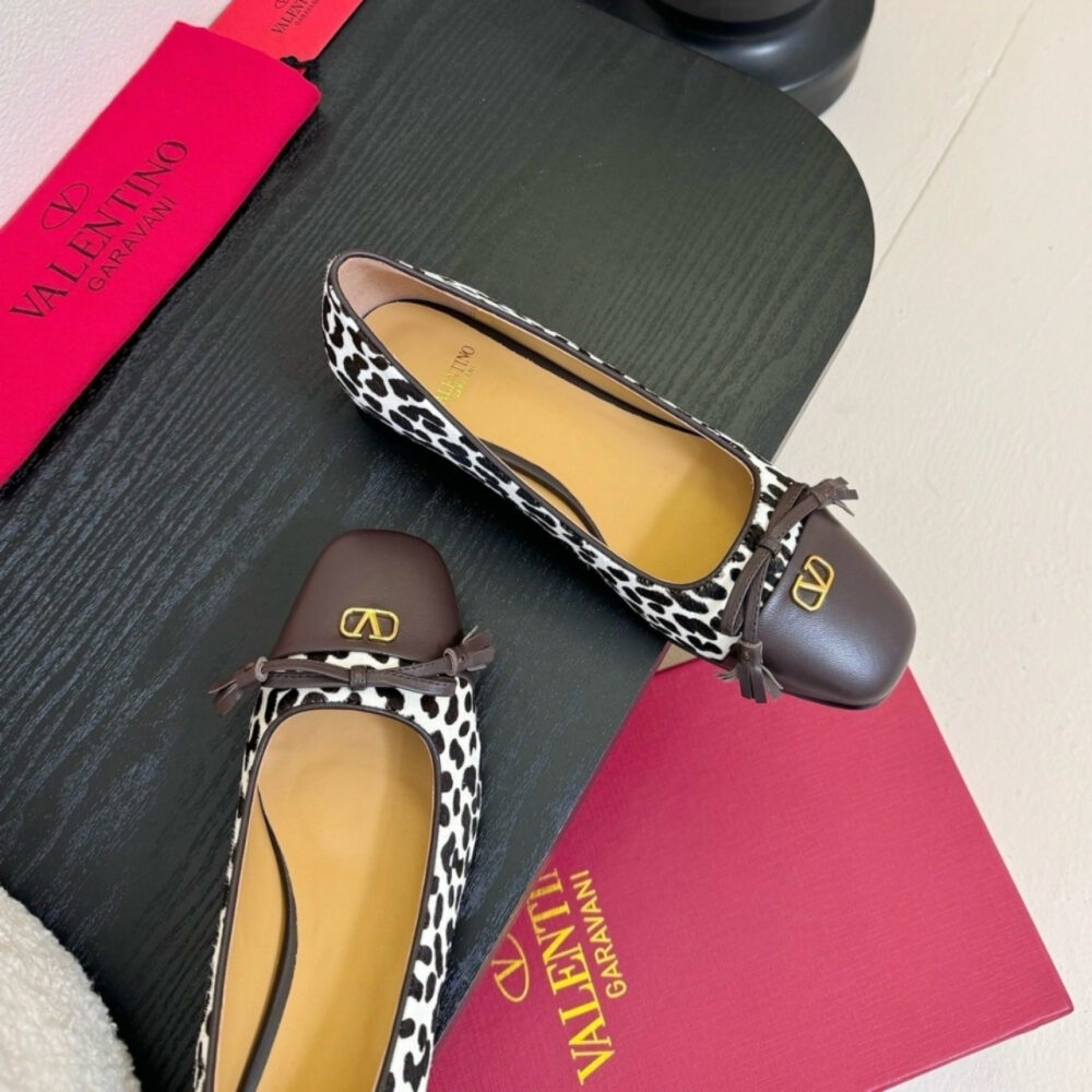 Valentino Valet Du Roi Ballerina In Pony Leopard Print 7W2S0MR8ESS BNB - Image 5