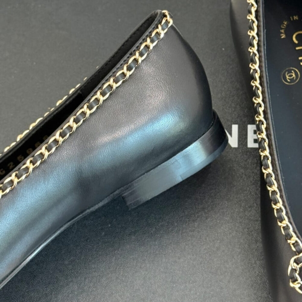 Chanel Ballet Flats Black G46663 B21588 94305 - Image 4