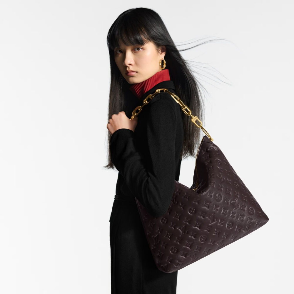 Louis Vuitton Coussin Hobo MM Chocolat 31Cm M12072 - Image 9