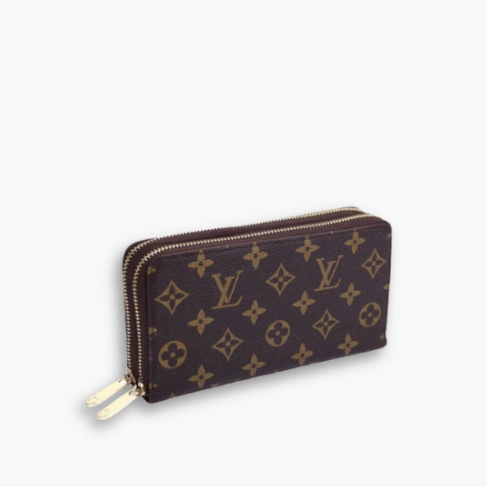 Louis Vuitton Long Double Zippy Wallet Monogram Brown 19Cm