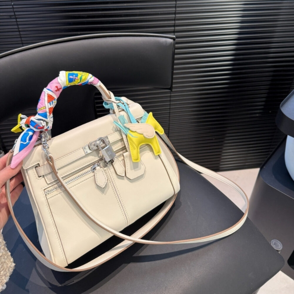 Hermes Swift Kelly Lakis 35 Beige 25Cm - Image 3
