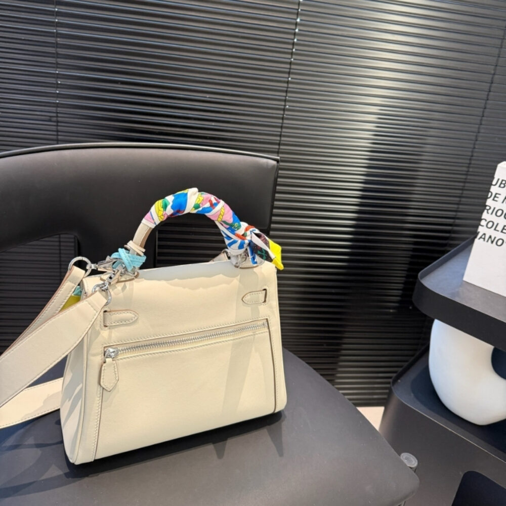 Hermes Swift Kelly Lakis 35 Beige 25Cm - Image 5
