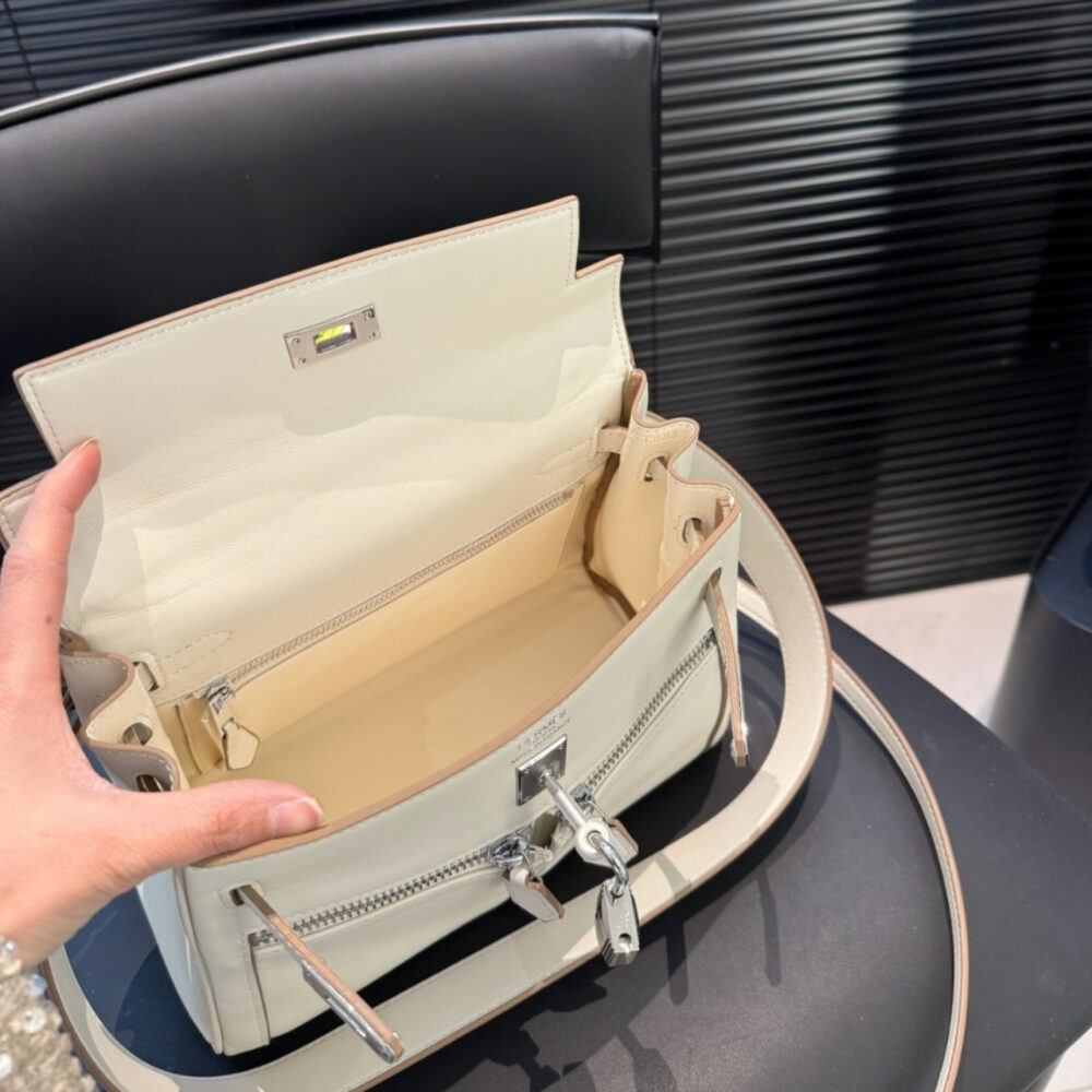 Hermes Swift Kelly Lakis 35 Beige 25Cm - Image 9
