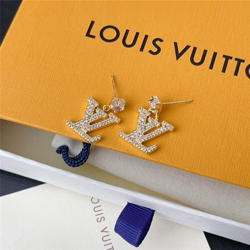 Louis Vuitton Lady LV Earrings Gold M01844 - Image 2