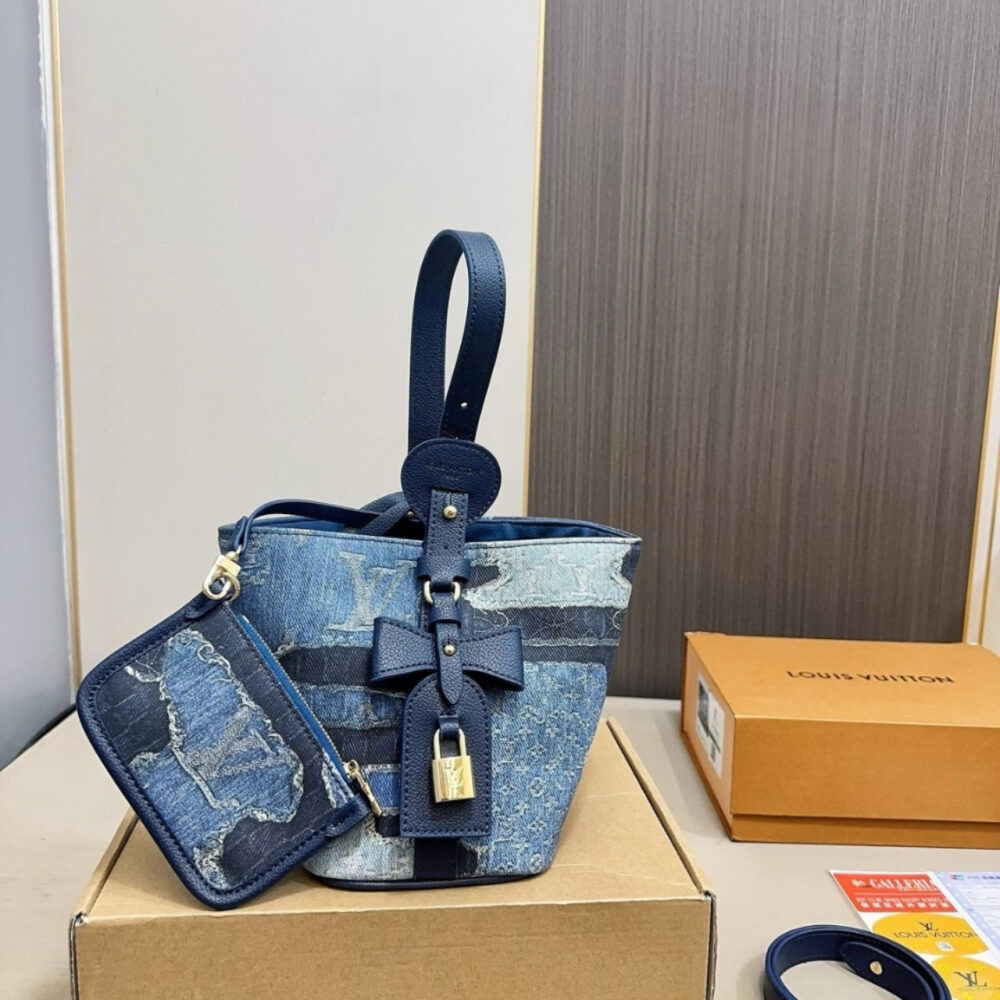 Louis Vuitton All In BB Bag Denim Blue 18Cm - Image 2