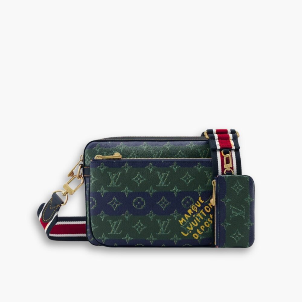 Louis Vuitton Trio Messenger Blue Stripes 25Cm M26026