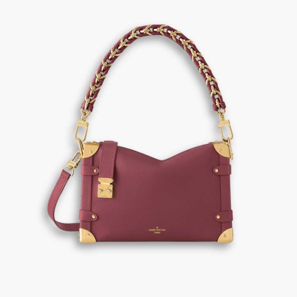 Louis Vuitton Side Trunk MM Plum Red 23Cm