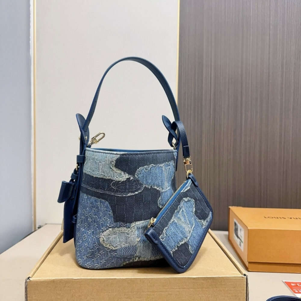 Louis Vuitton All In BB Bag Denim Blue 18Cm - Image 3