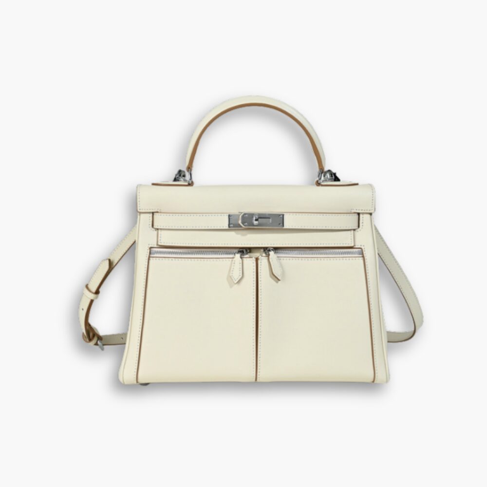 Hermes Swift Kelly Lakis 35 Beige 25Cm