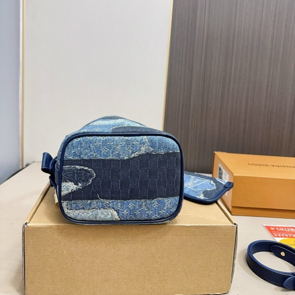 Louis Vuitton All In BB Bag Denim Blue 18Cm - Image 8