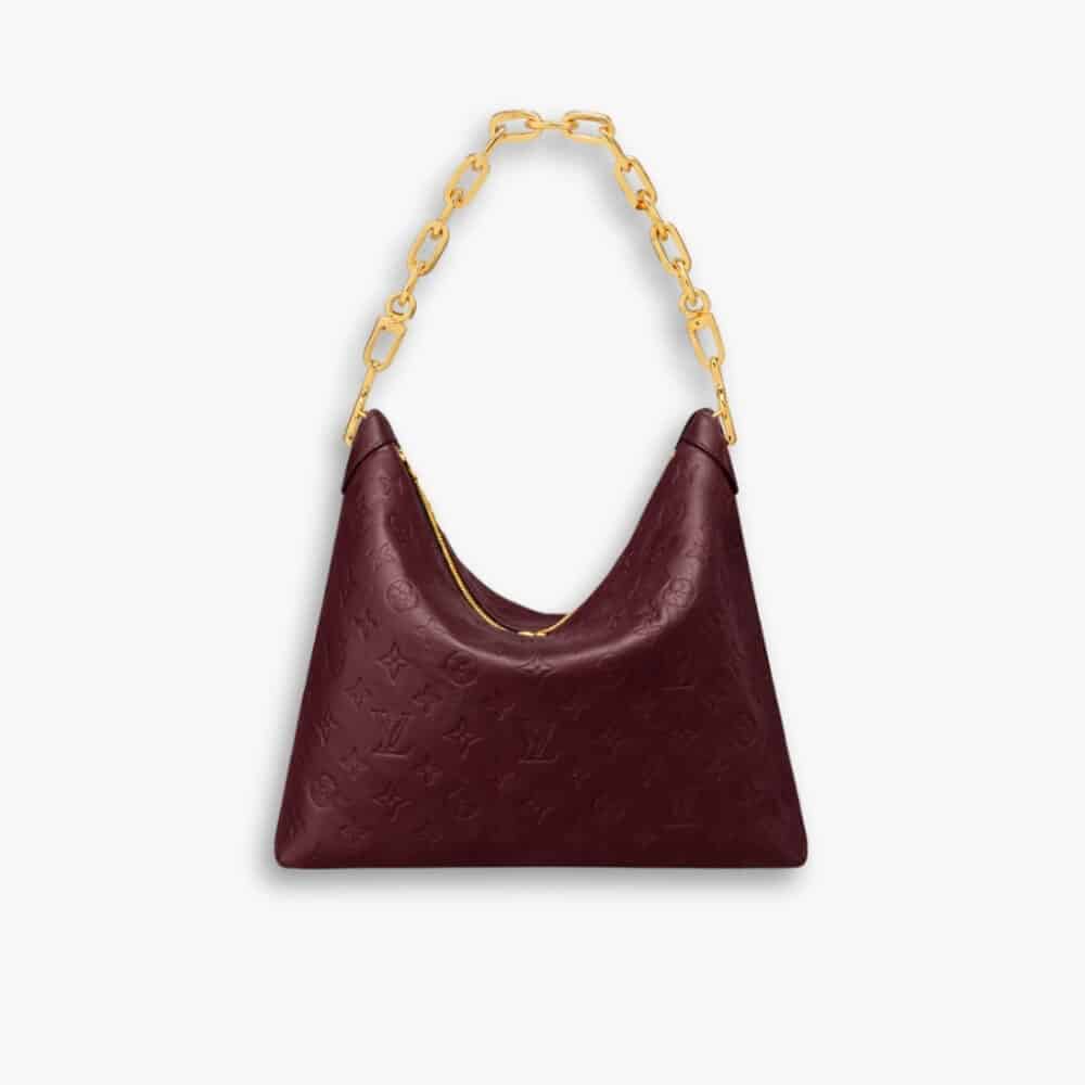 Louis Vuitton Coussin Hobo MM Chocolat 38Cm M12072