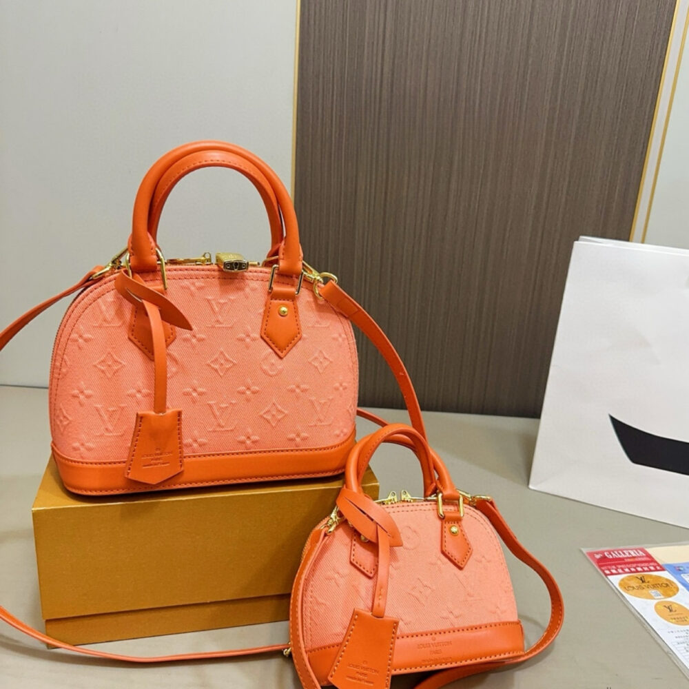 Louis Vuitton Alma Denim Orange 24Cm - Image 2