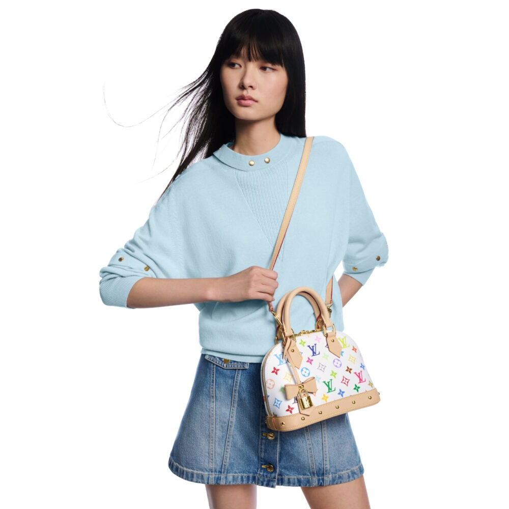 Super Vip 1:1 – Louis Vuitton x Takashi Murakami Alma BB Bag White 23Cm M13078 - Image 7