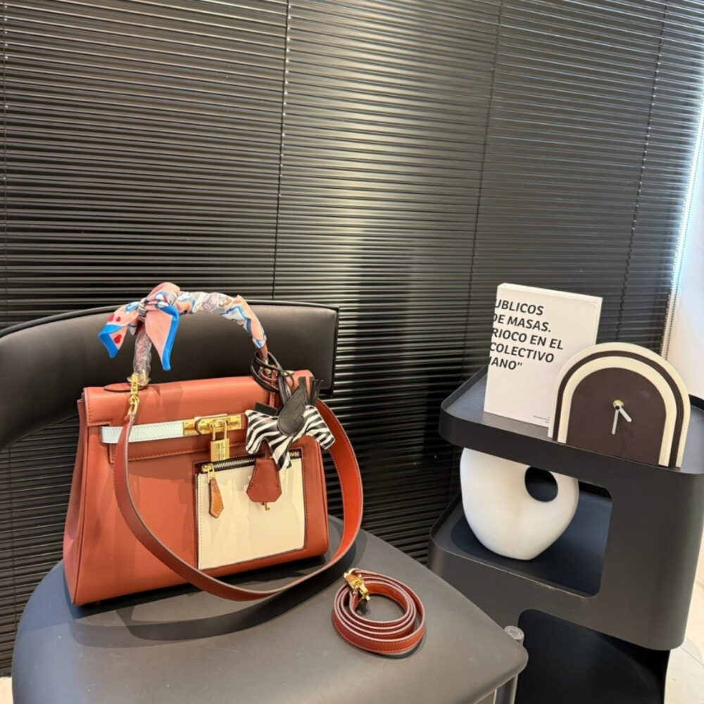 Hermes Colormatic Kelly 25 Retourne Orange 28Cm - Image 2