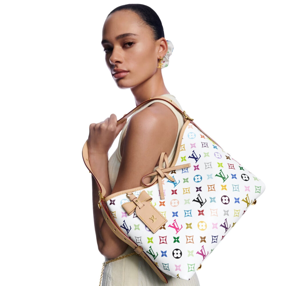 Super Vip 1:1 – Louis Vuitton x Murakami CarryAll PM Bag White 29Cm M13661 - Image 7