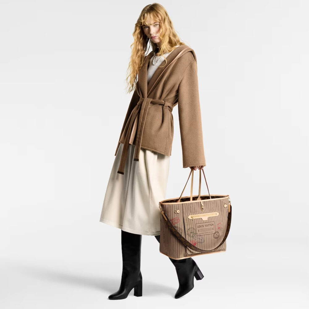 Super Vip 1:1 – Louis Vuitton Neverfull Bandoulière Inside Out GM Bag Beige 39Cm M11948 - Image 9