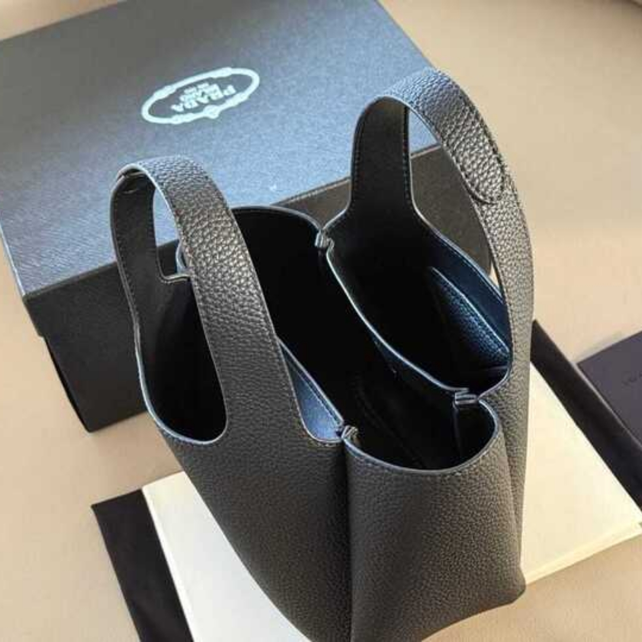 Prada Mini Handbag Black 18cm 1BA349 - Image 4